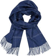 Bea Scarf - Mid Blue Check
